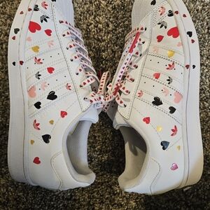 adidas Originals Superstar "Valentadidas Women's White Multicolor Heart Sneakers